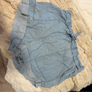 Aerie Soft Blue Denim Shorts